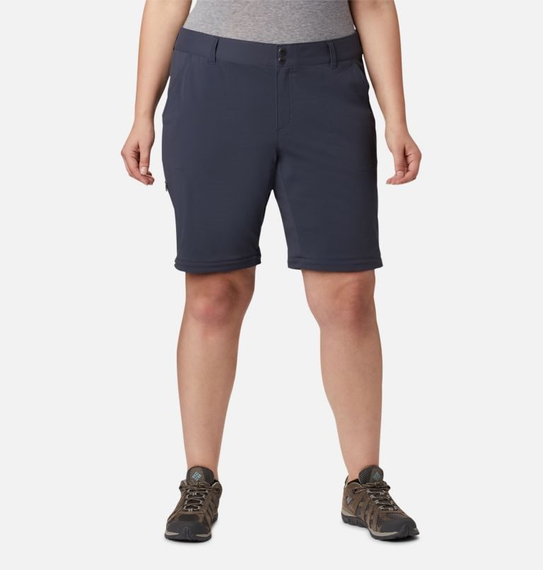 Women's Columbia Saturday Trail II Convertible Pants Navy | Plus Size CA-R605L